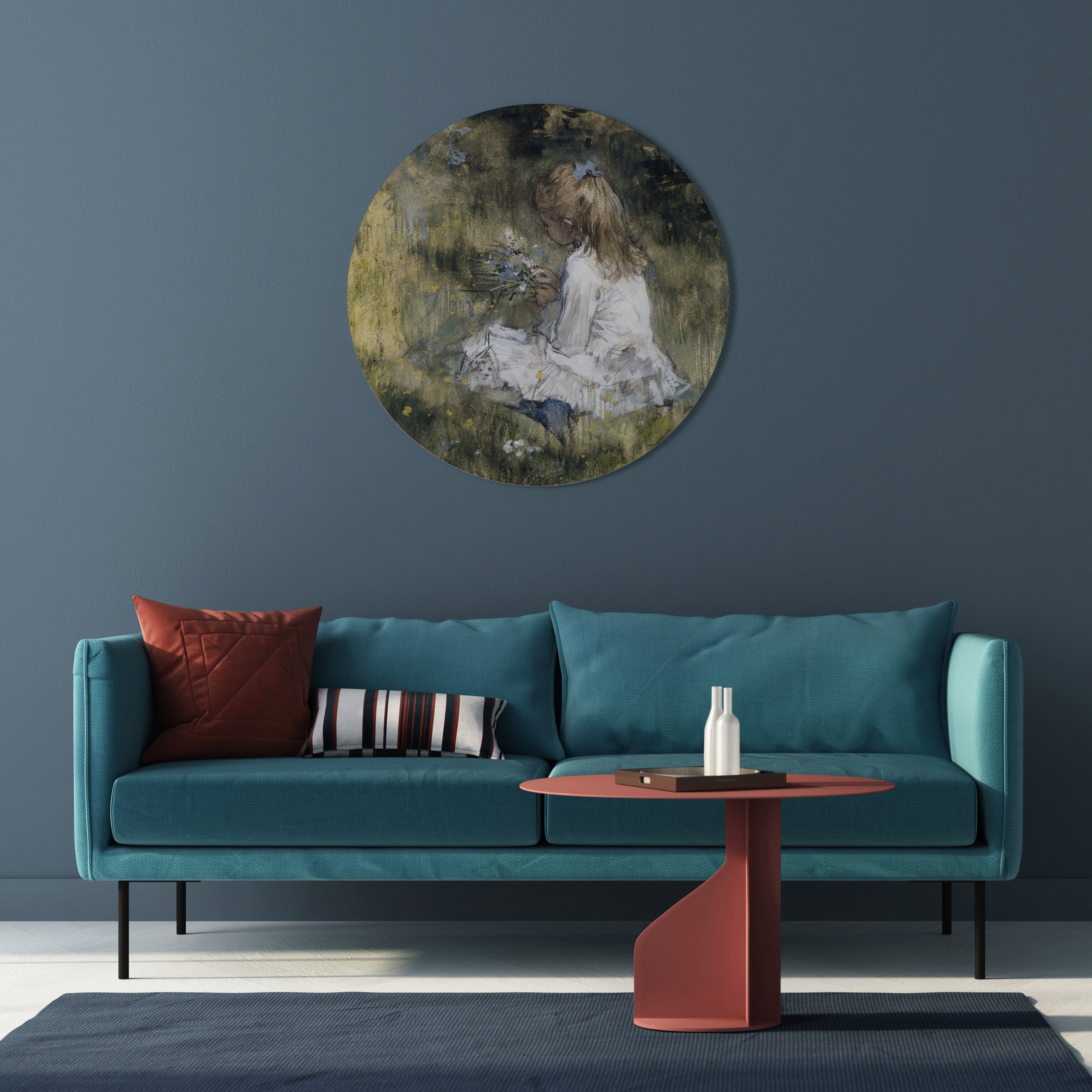 GATHERING SERENITY Round Wall Art