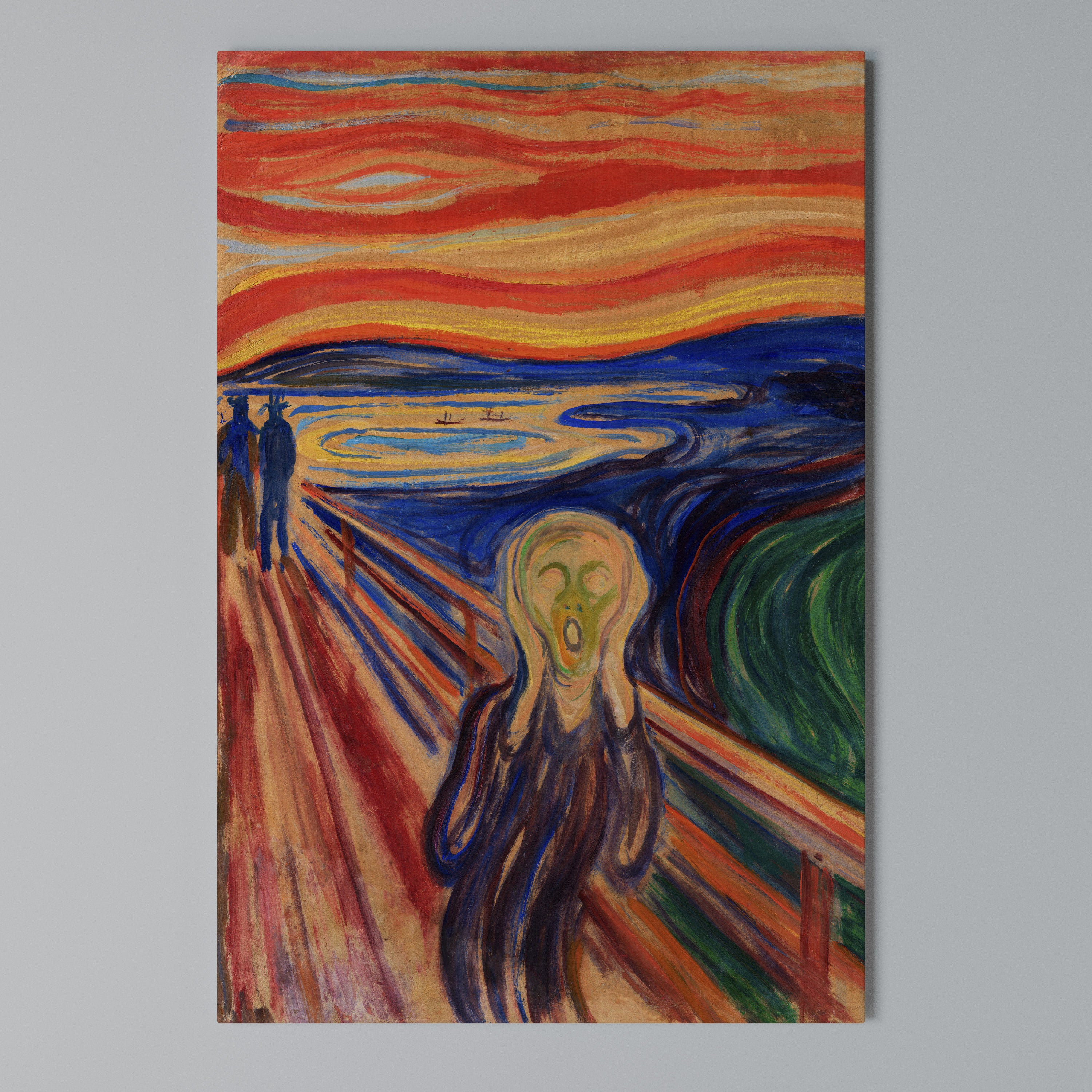 THE SCREAM Cuadro en lienzo vertical