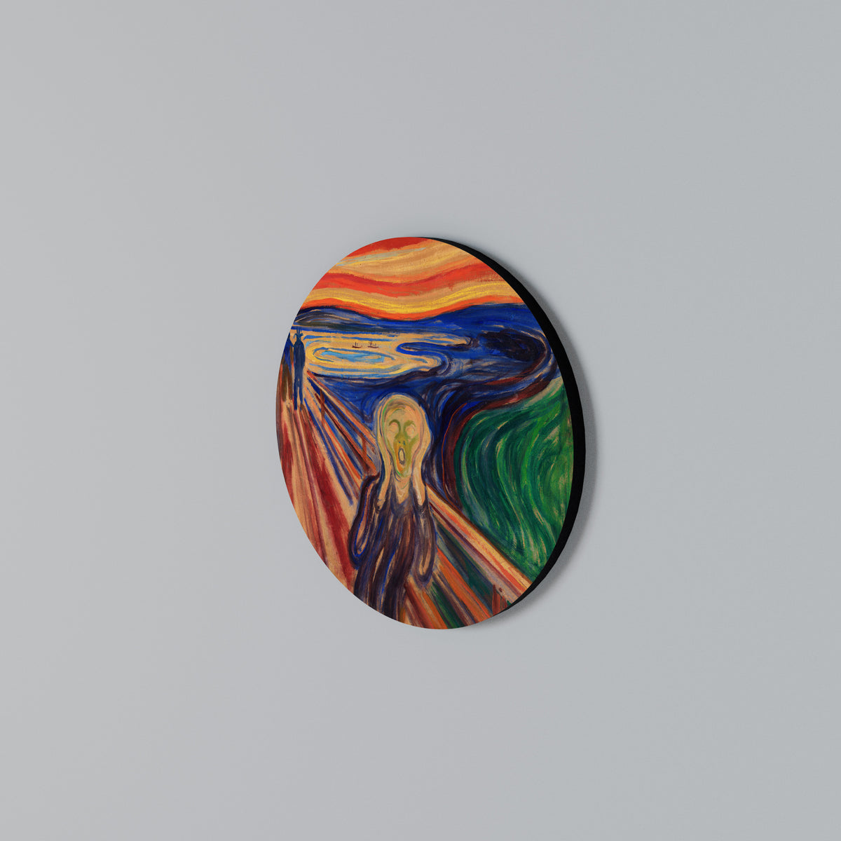 THE SCREAM Arte de pared redondo