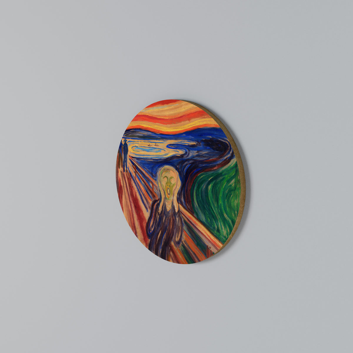 THE SCREAM Arte de pared redondo