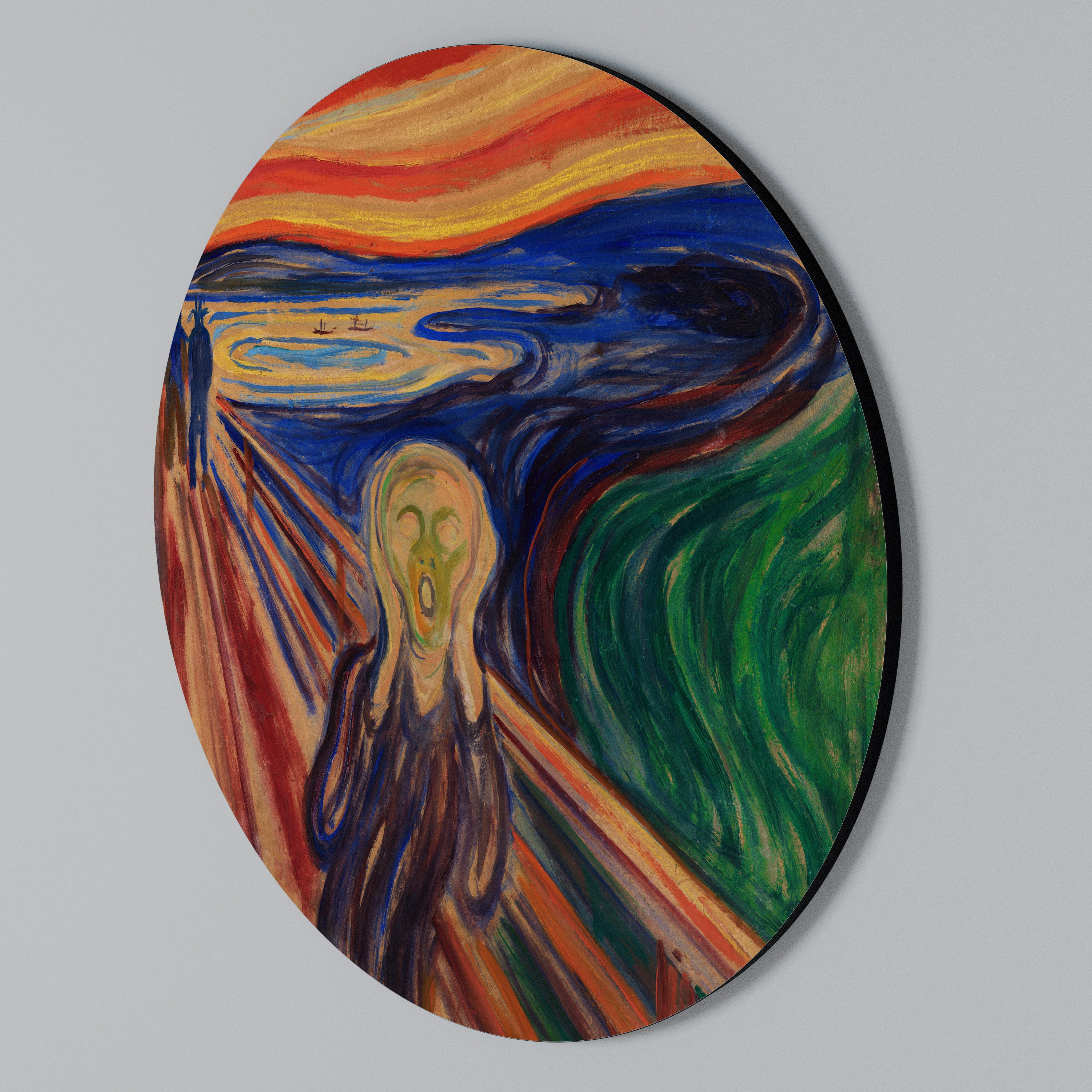 THE SCREAM Arte de pared redondo