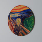 THE SCREAM Decoración de Pared Redonda