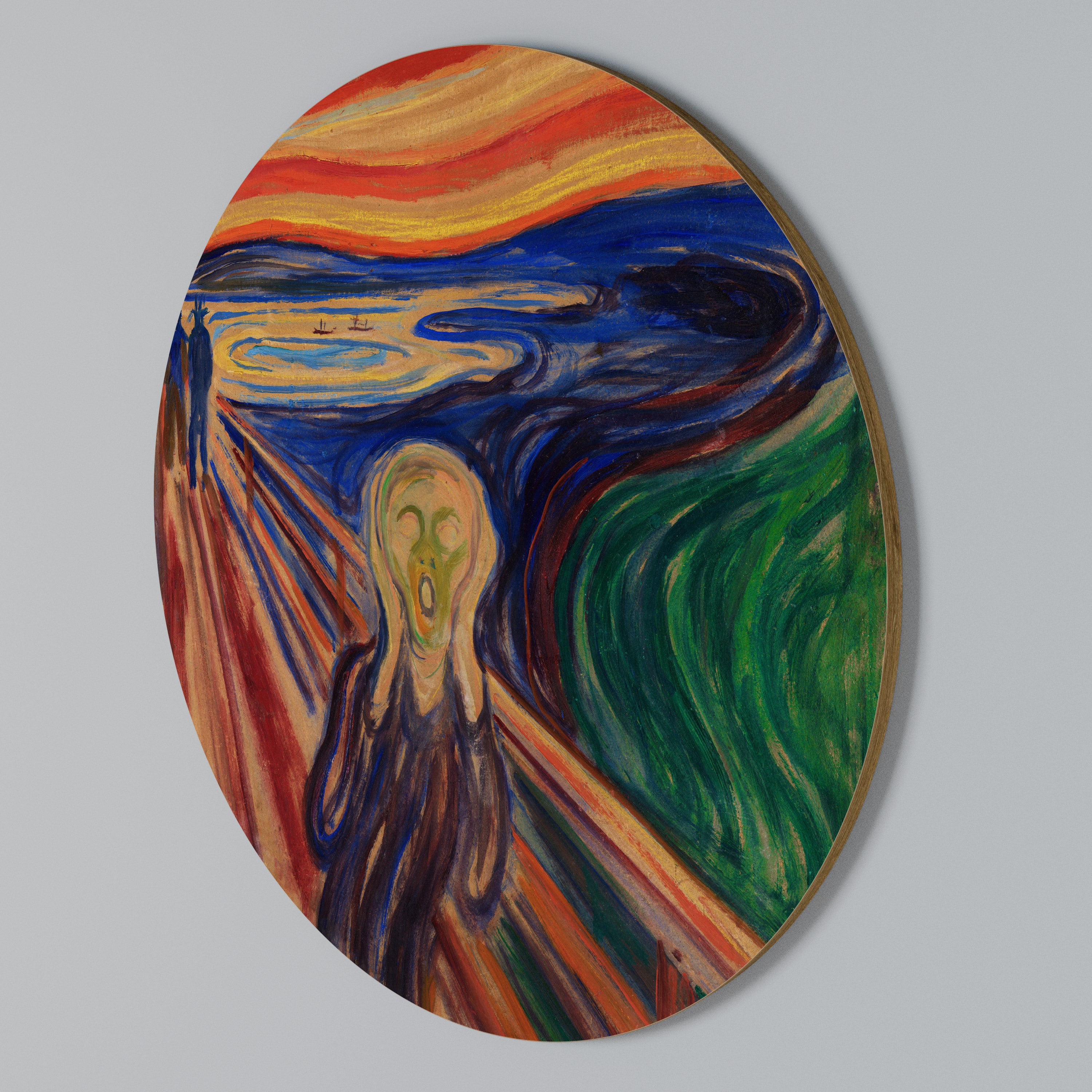 THE SCREAM Arte de pared redondo