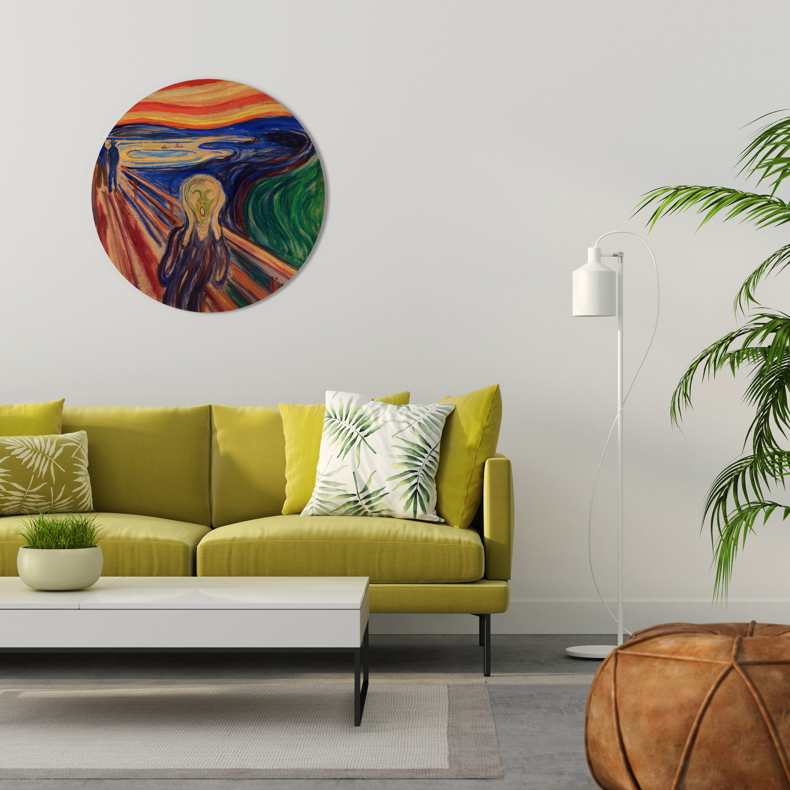 THE SCREAM Round Wall Art