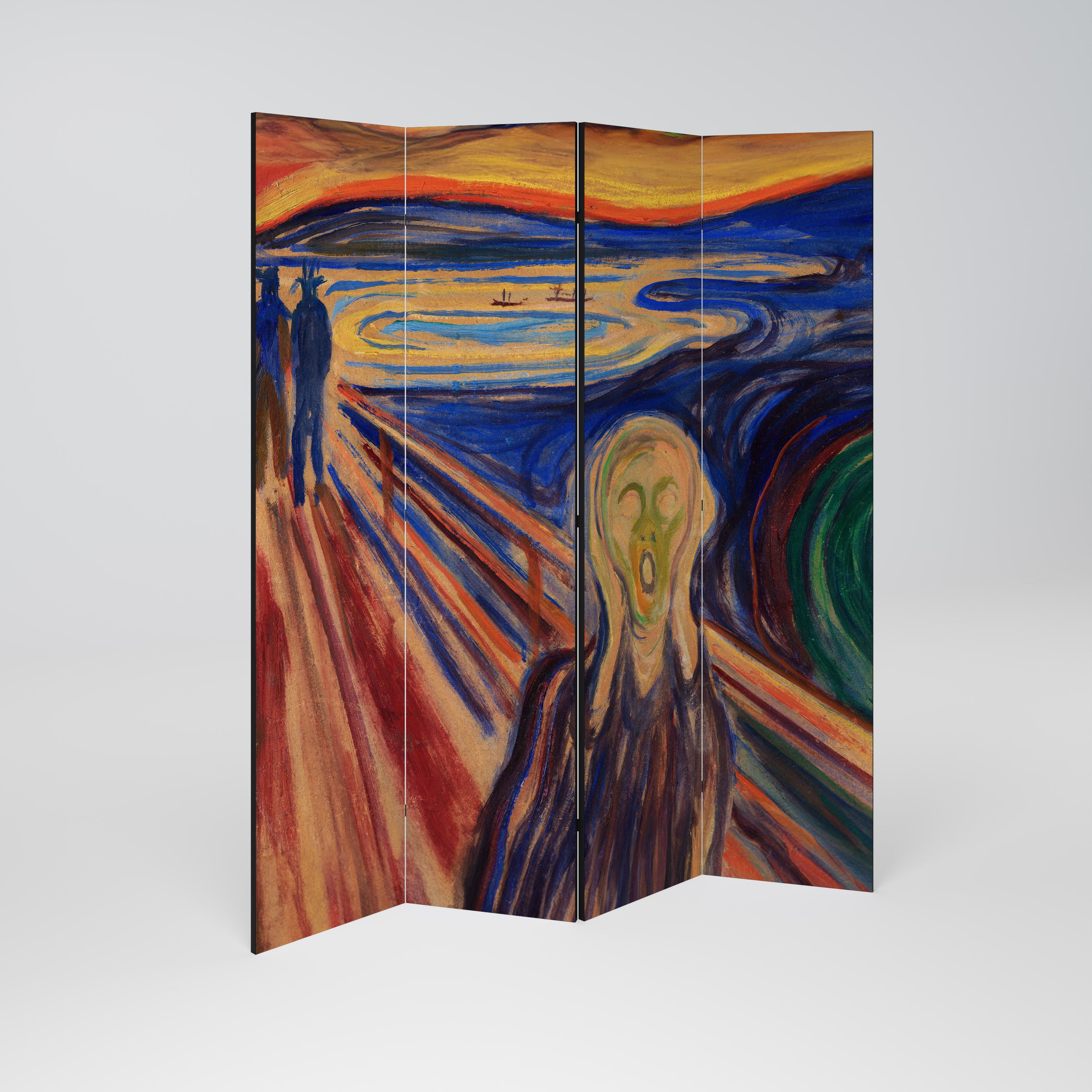 THE SCREAM Biombo de 4 paneles
