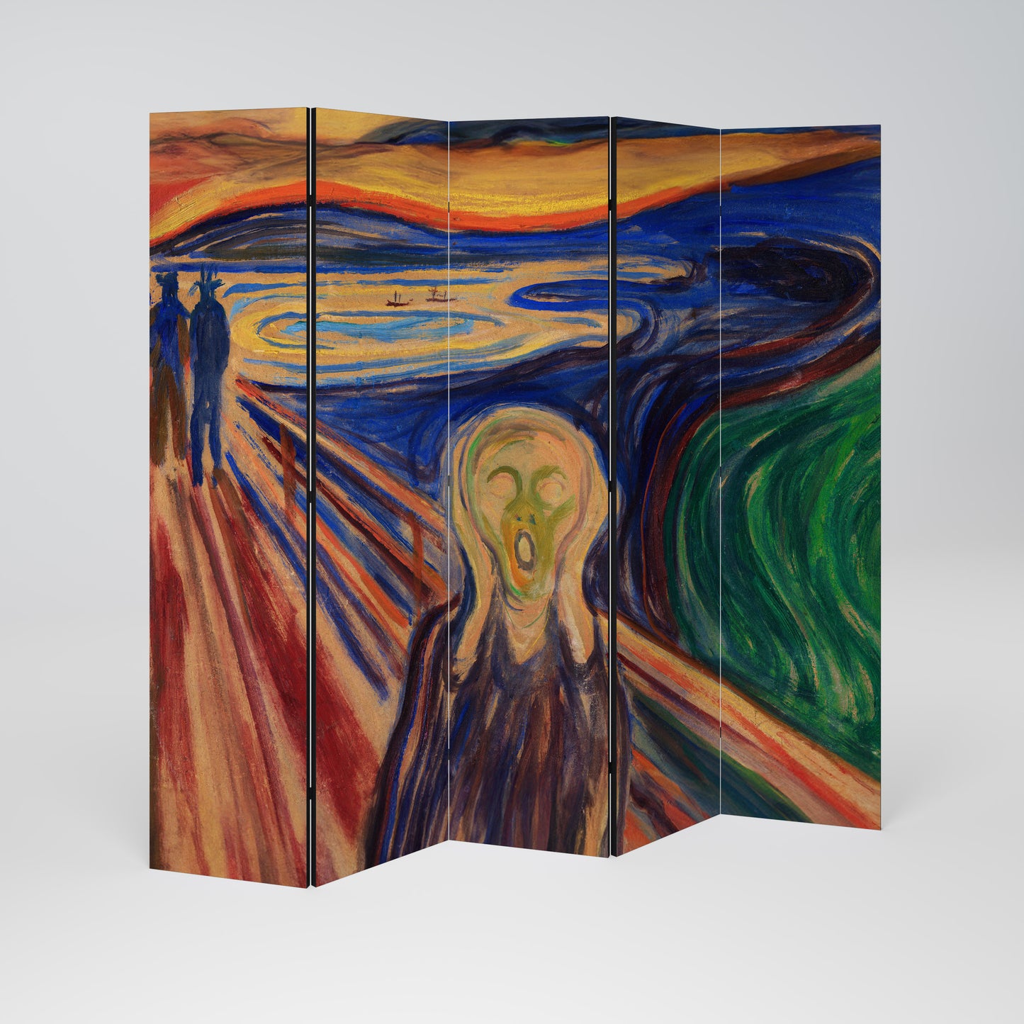 THE SCREAM Biombo de 5 paneles