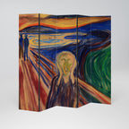 THE SCREAM Biombo Decorativo de 5 Paneles