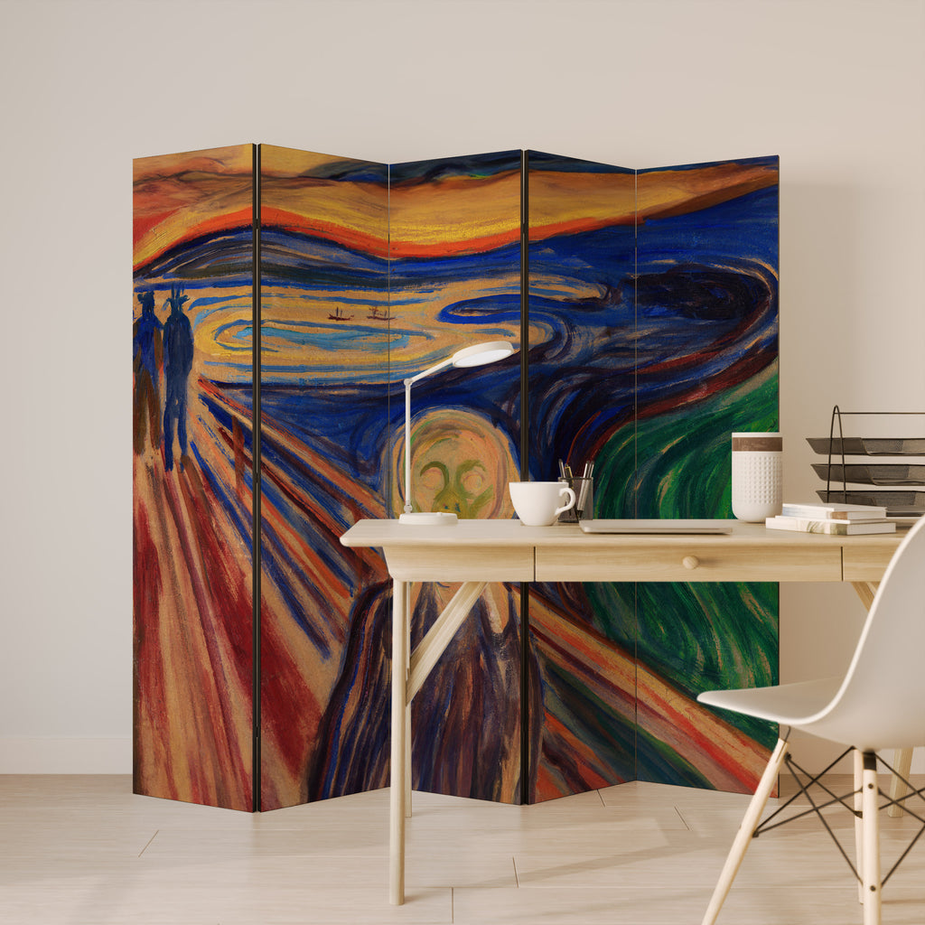 THE SCREAM Decorative 5-Panel Room Divider