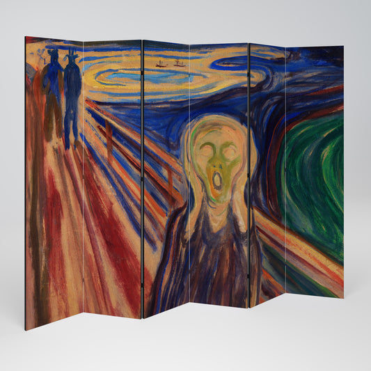 THE SCREAM Biombo de 6 paneles