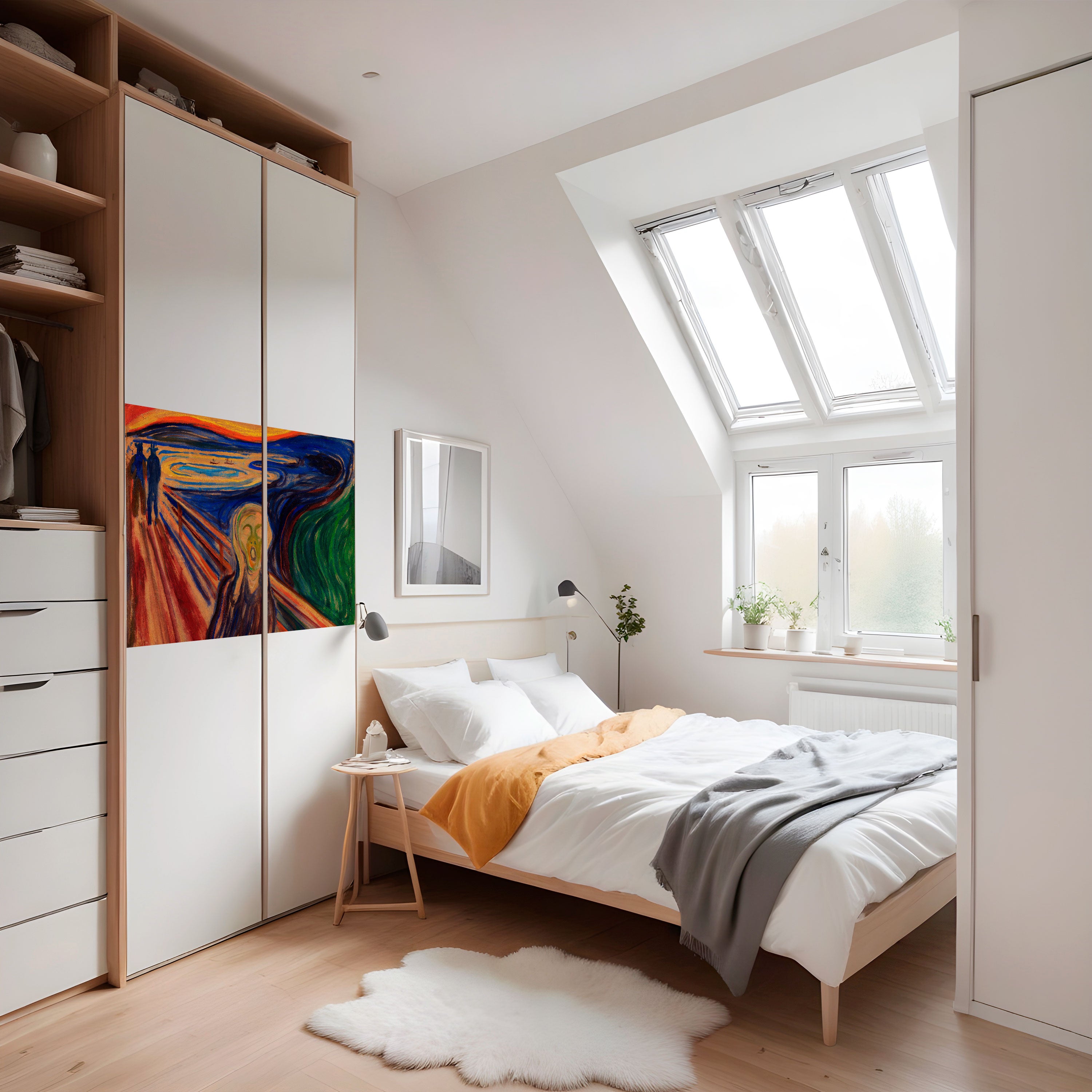 EL GRITO Póster horizontal autoadhesivo