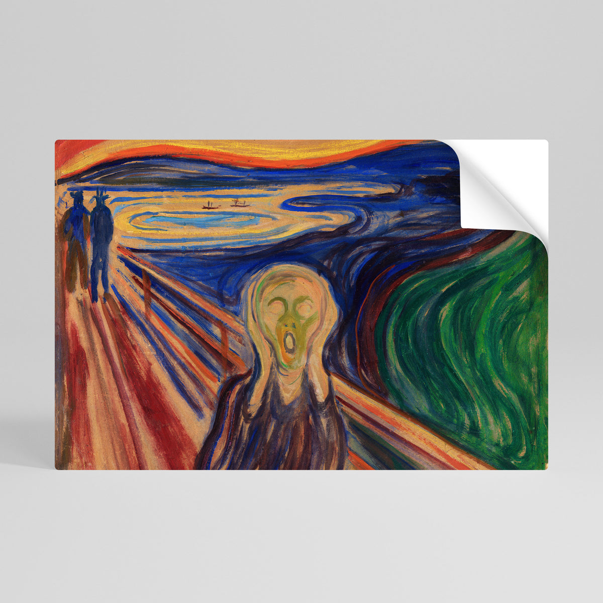 THE SCREAM Póster adhesivo horizontal