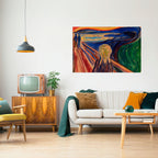 THE SCREAM Póster Horizontal Adhesivo