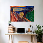 THE SCREAM Póster Horizontal Adhesivo