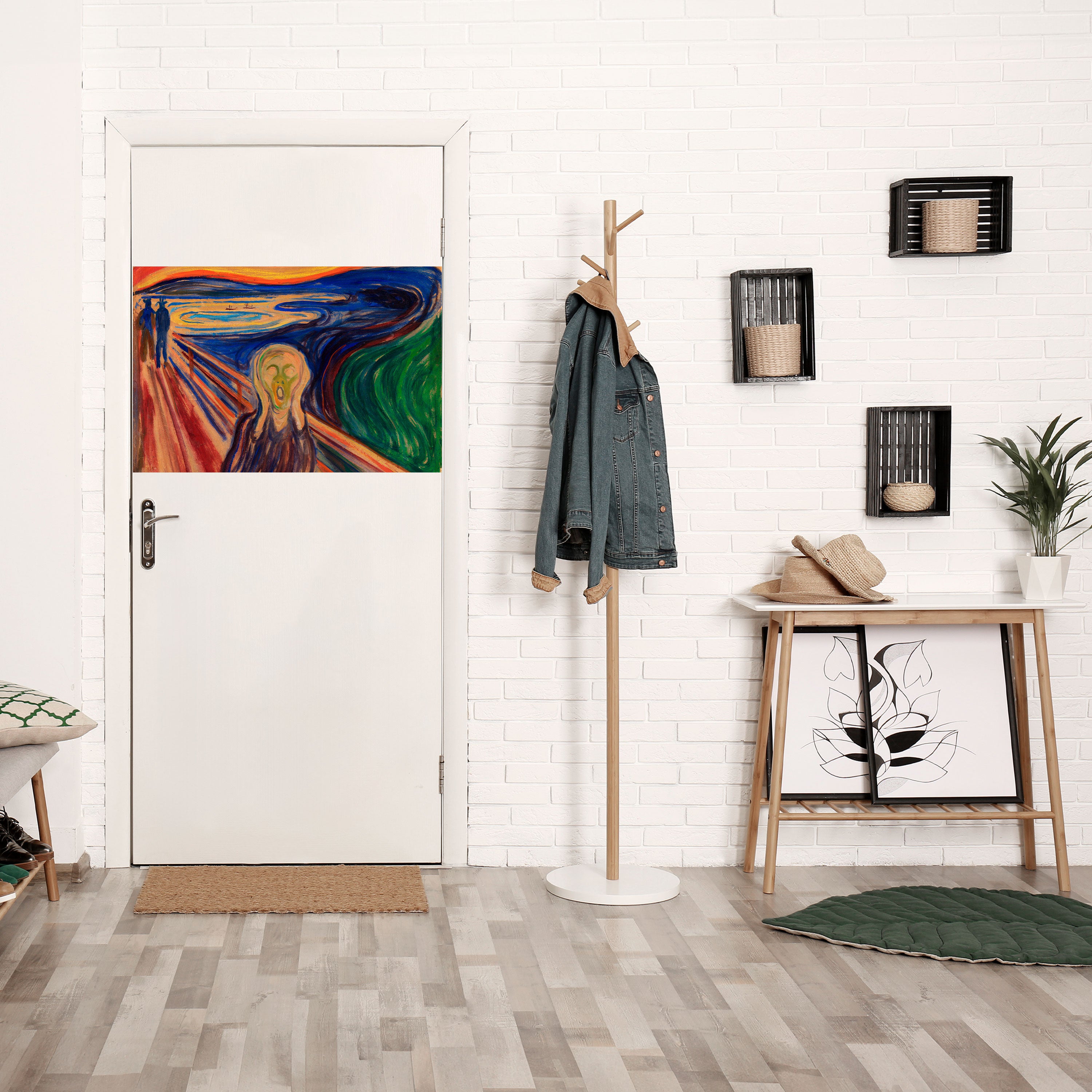 EL GRITO Póster horizontal autoadhesivo