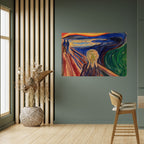 THE SCREAM Póster Horizontal Adhesivo