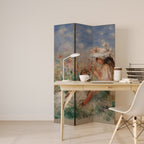 GIRLS IN THE GRASS Biombo de 3 paneles