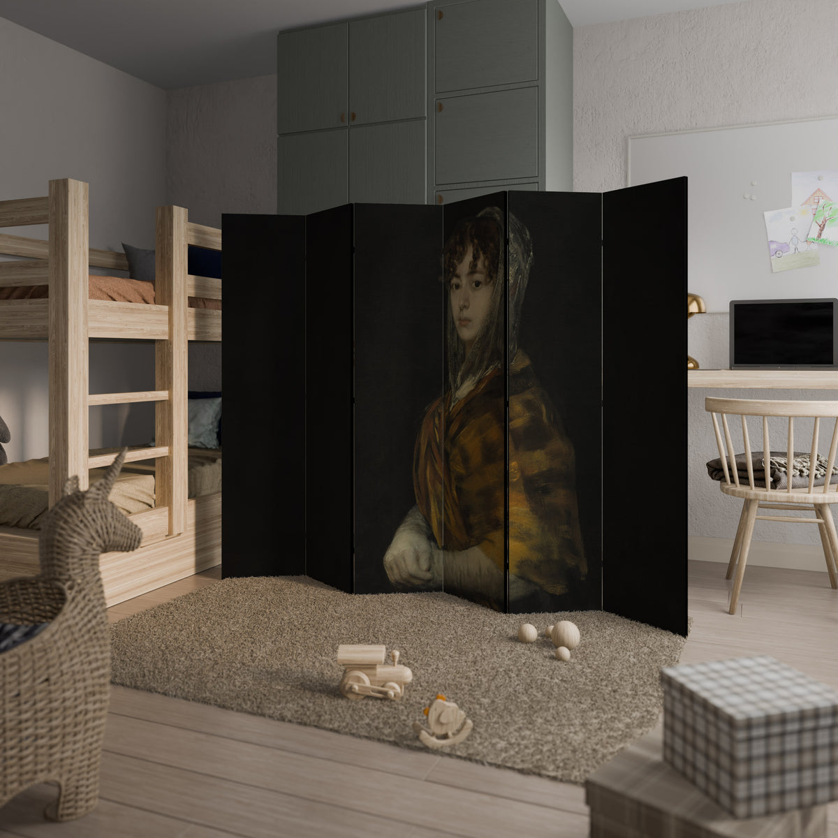 WHISPERS OF HISTORY Biombo de 6 paneles