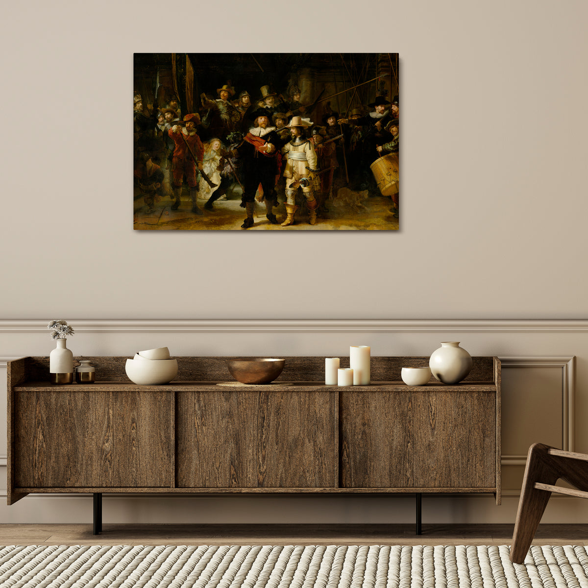 NIGHTWATCH TRIBUTE Cuadro en lienzo horizontal