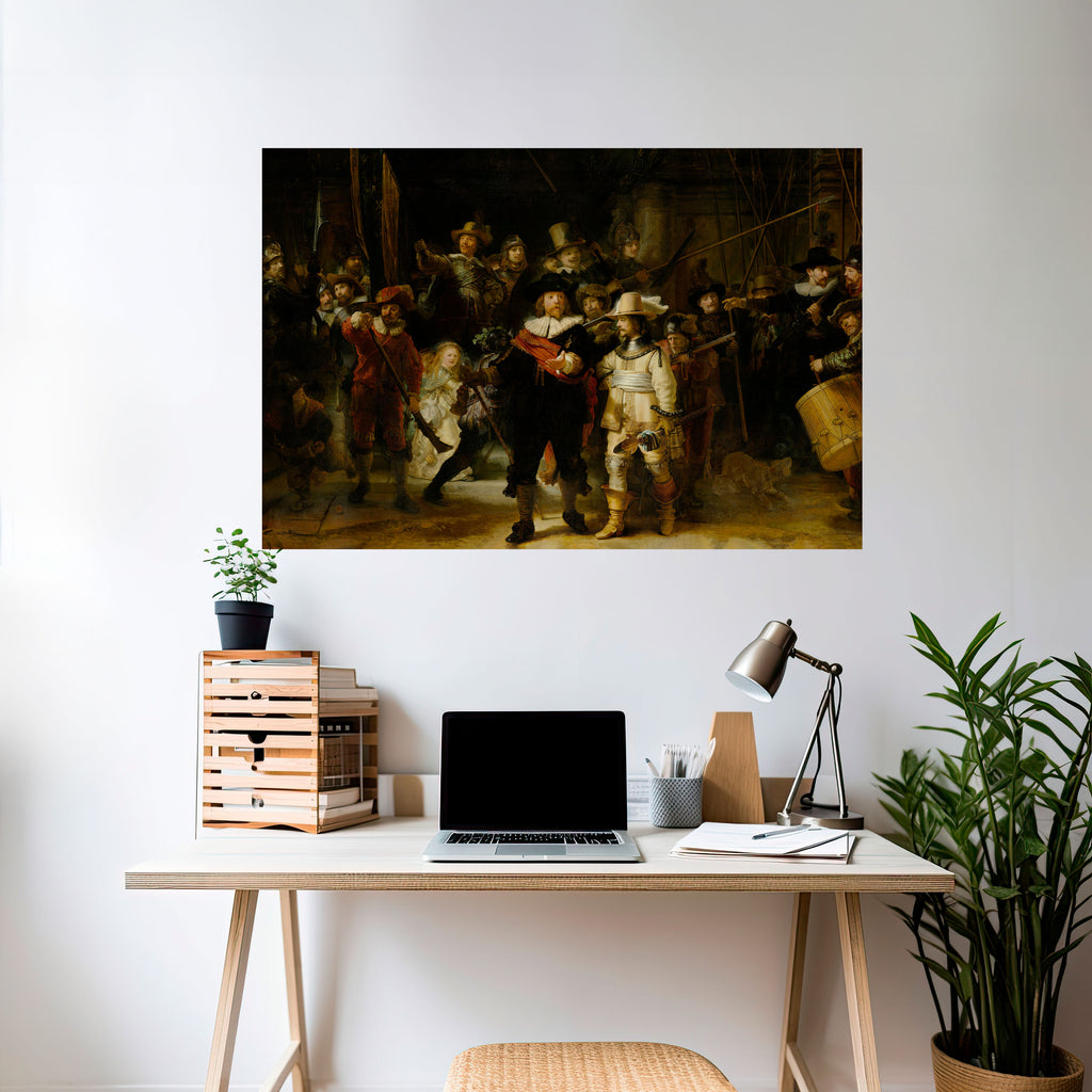 Póster horizontal autoadhesivo TRIBUTO A LA GUARDIA NOCTURNA