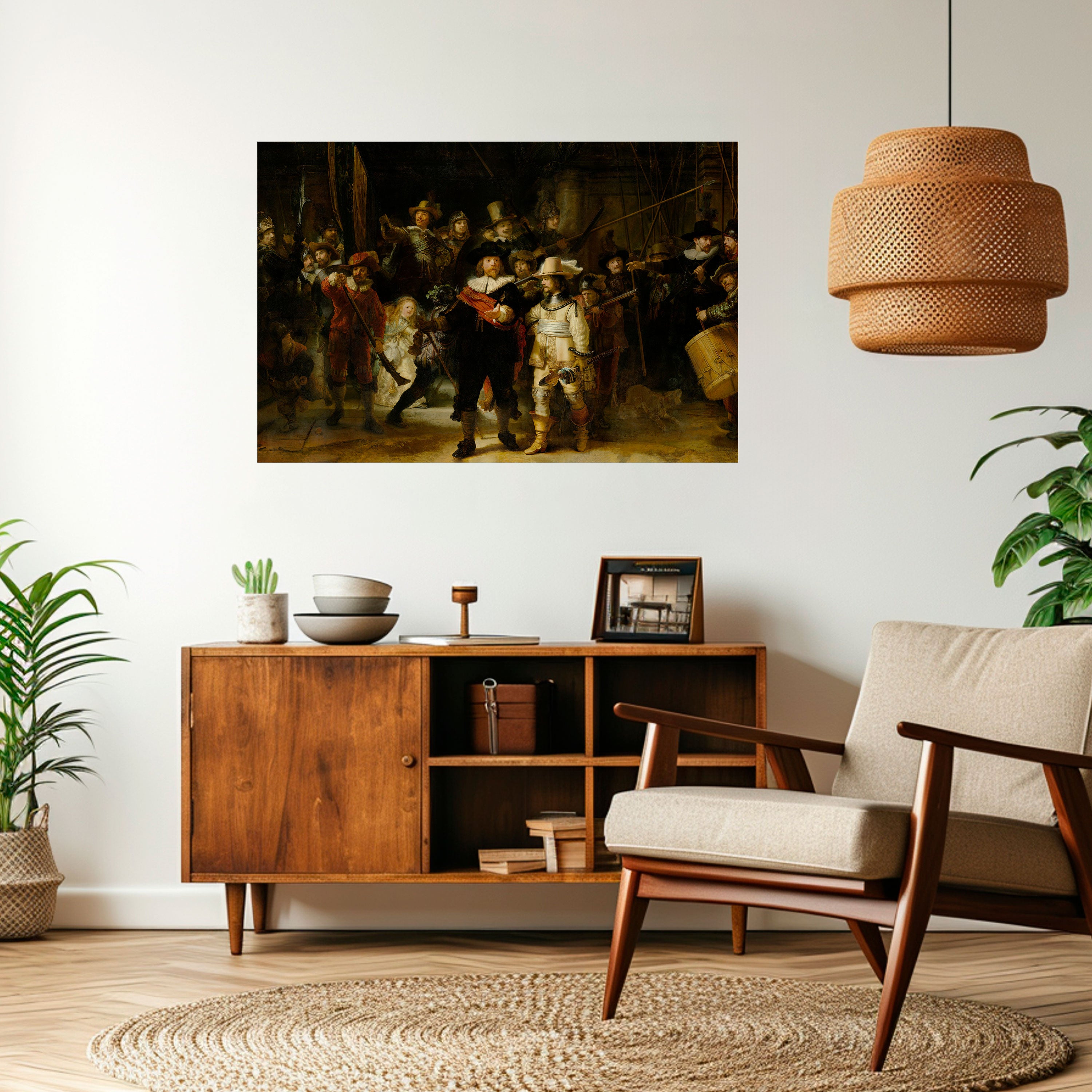 Póster horizontal autoadhesivo TRIBUTO A LA GUARDIA NOCTURNA