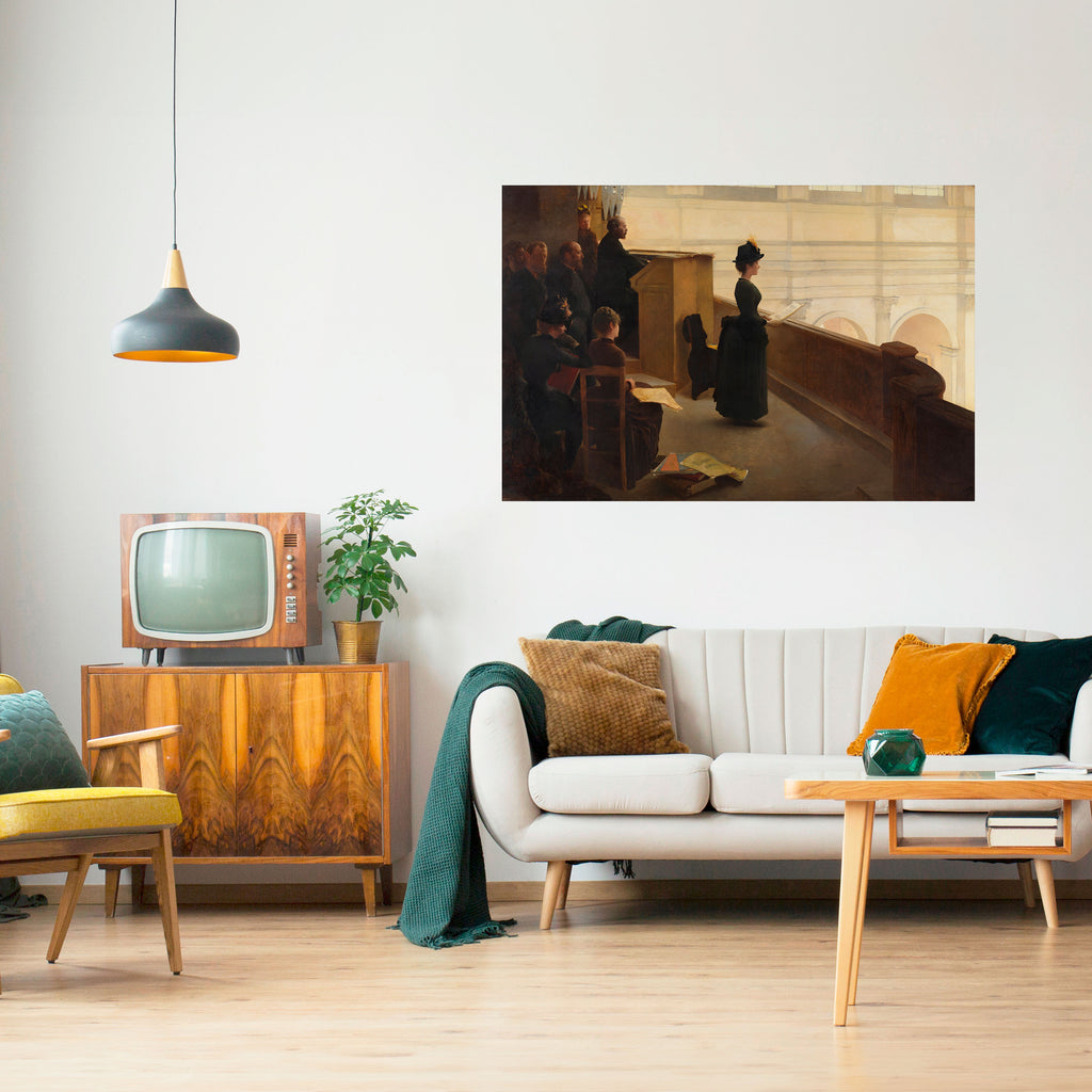 Susurros de pasión Póster horizontal autoadhesivo