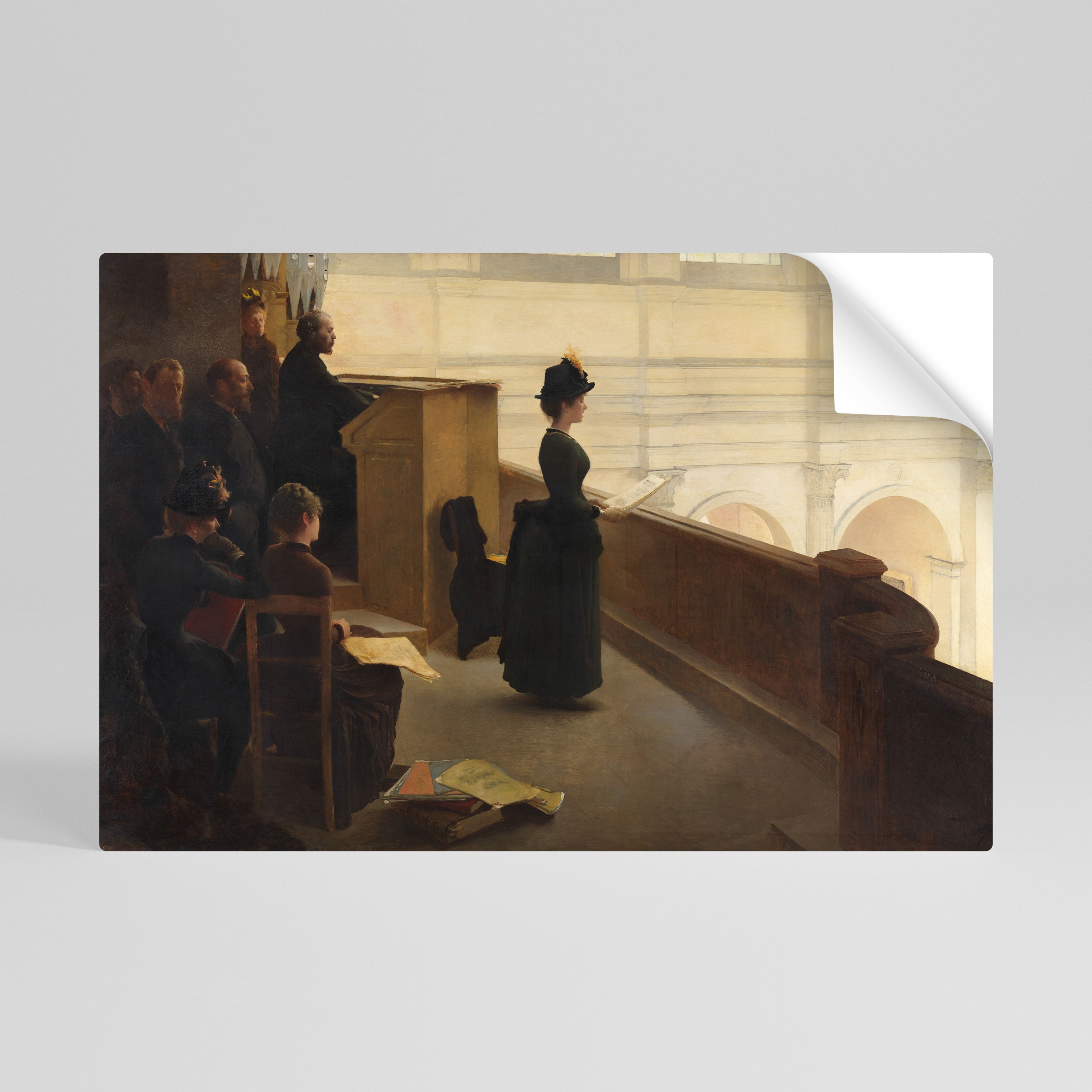 Susurros de pasión Póster horizontal autoadhesivo