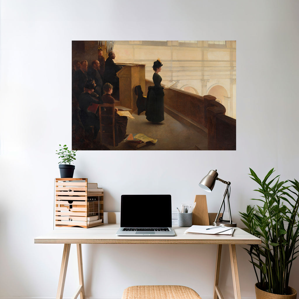 Susurros de pasión Póster horizontal autoadhesivo