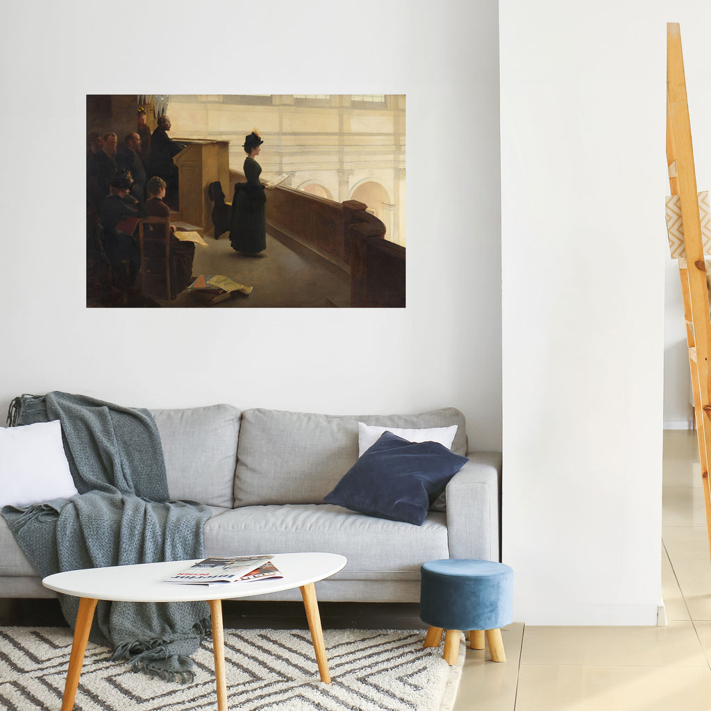 Susurros de pasión Póster horizontal autoadhesivo