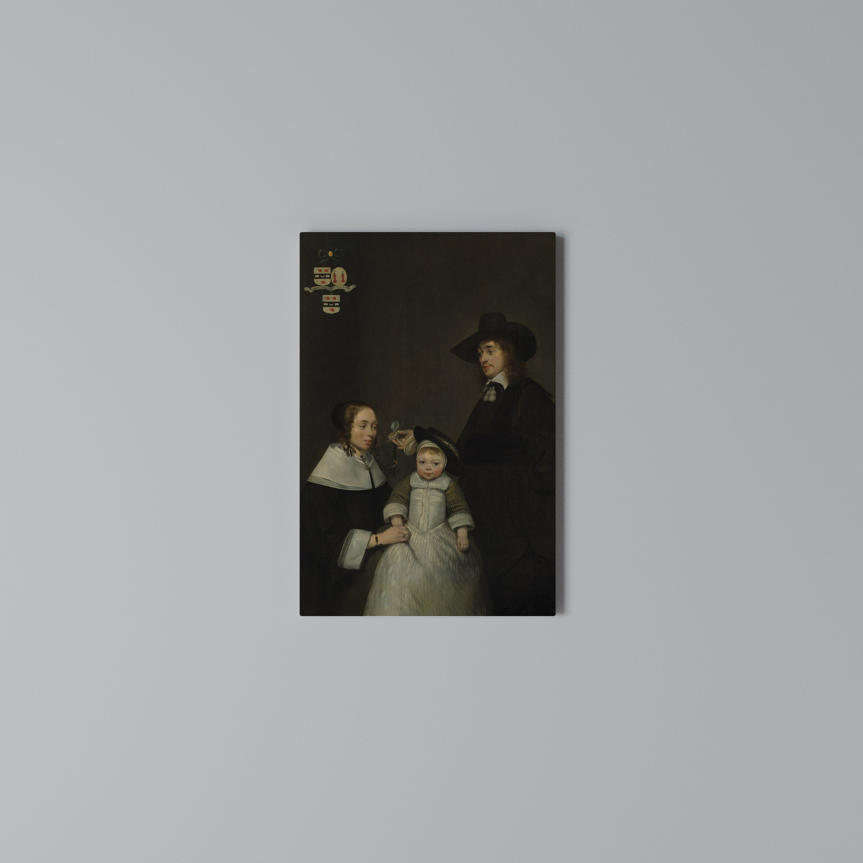 CHERISHED MOMENTS EMBRACED Cuadro en lienzo vertical