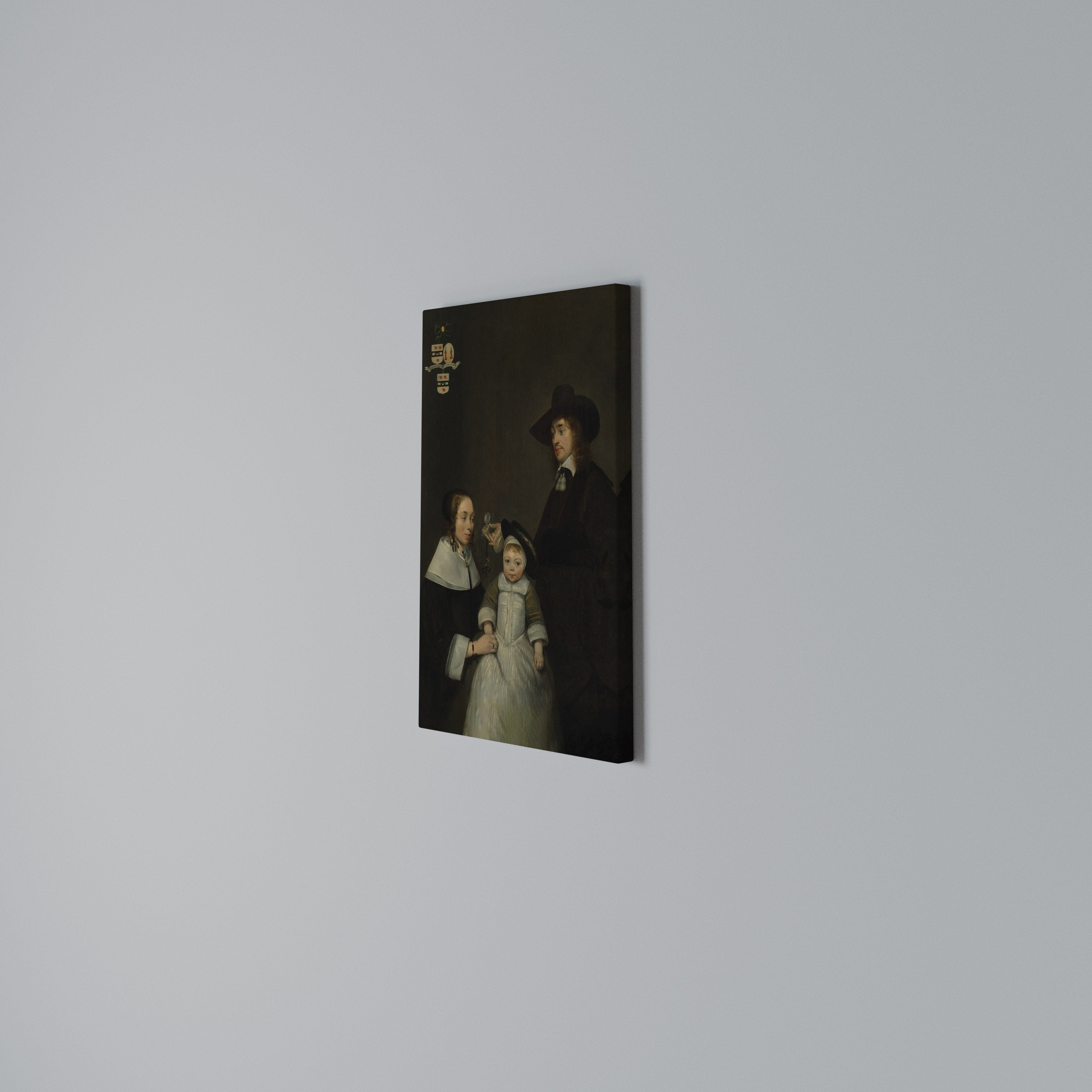 CHERISHED MOMENTS EMBRACED Cuadro en lienzo vertical