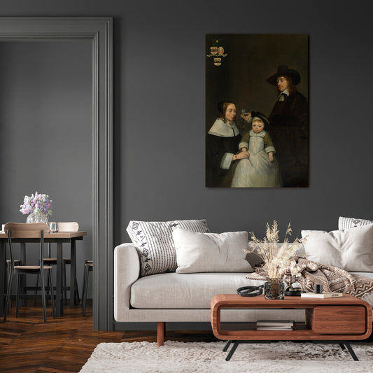 CHERISHED MOMENTS EMBRACED Cuadro en lienzo vertical