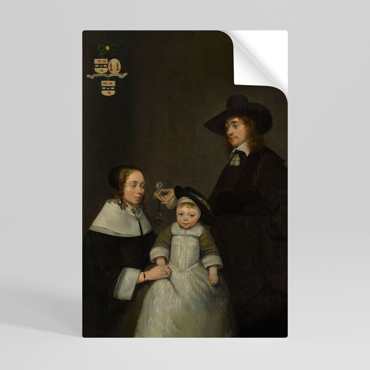CHERISHED MOMENTS EMBRACED Póster adhesivo vertical
