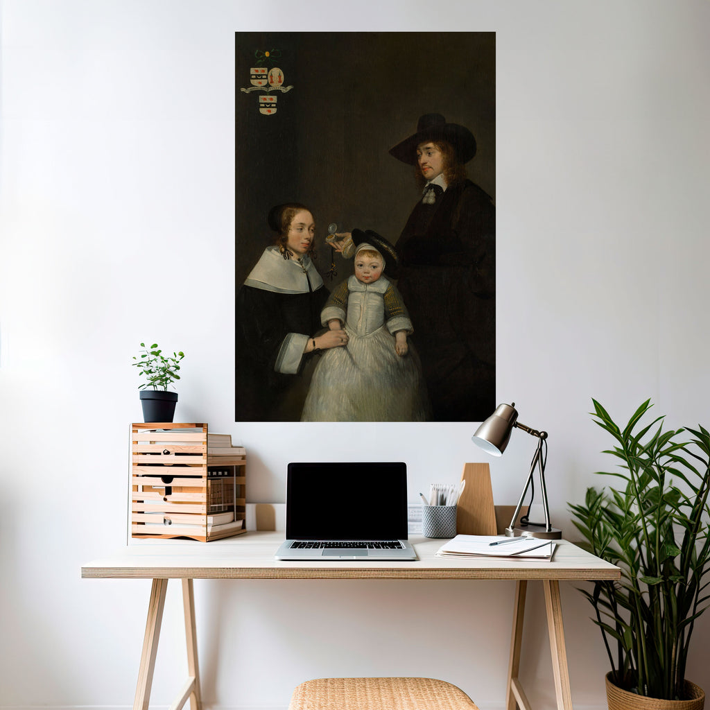 CHERISHED MOMENTS EMBRACED Peel and Stick Vertical Poster