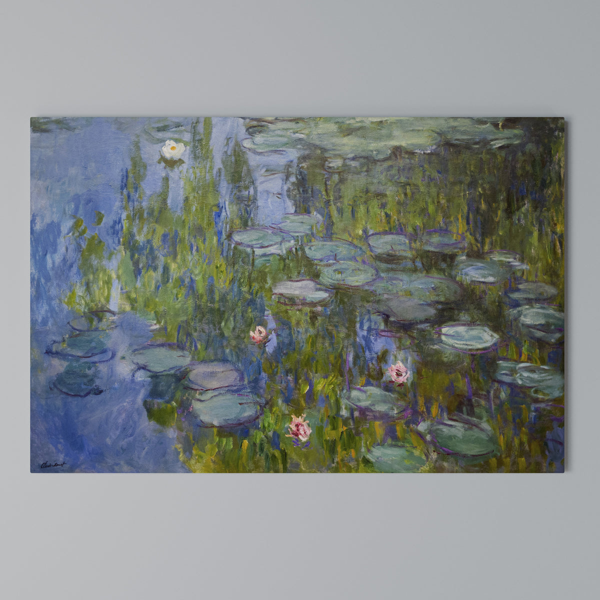 WATER LILIES Cuadro en lienzo horizontal