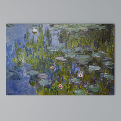 WATER LILIES Cuadro en lienzo horizontal