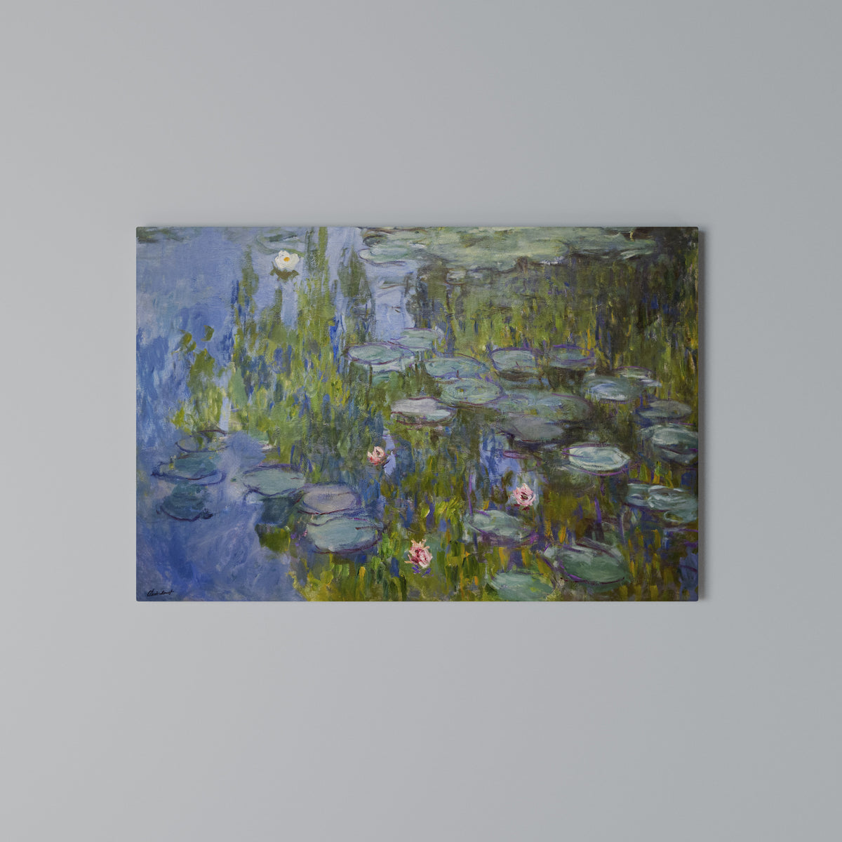 WATER LILIES Cuadro en lienzo horizontal