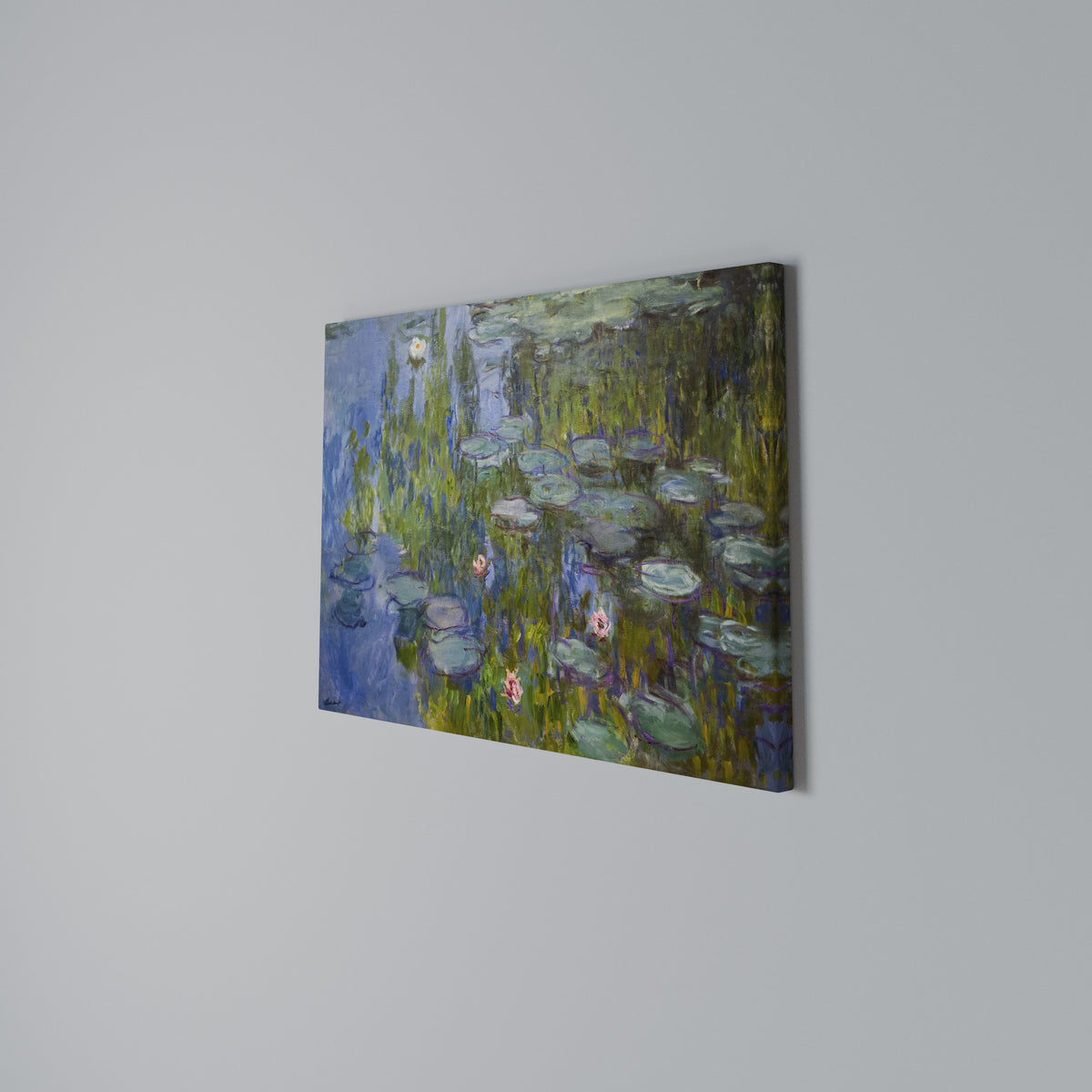 WATER LILIES Cuadro en lienzo horizontal