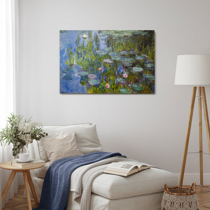WATER LILIES Cuadro en lienzo horizontal
