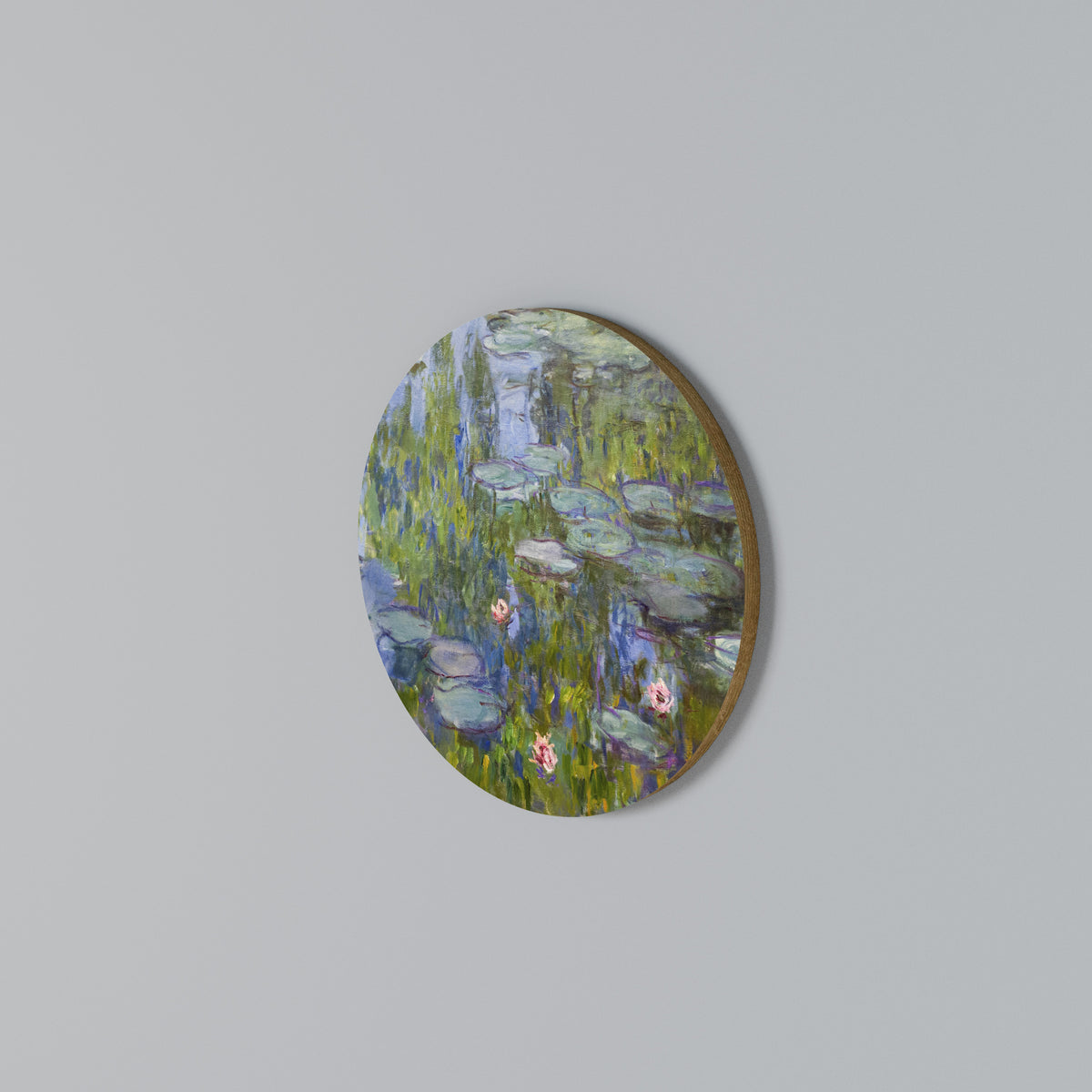 WATER LILIES Arte de pared redondo