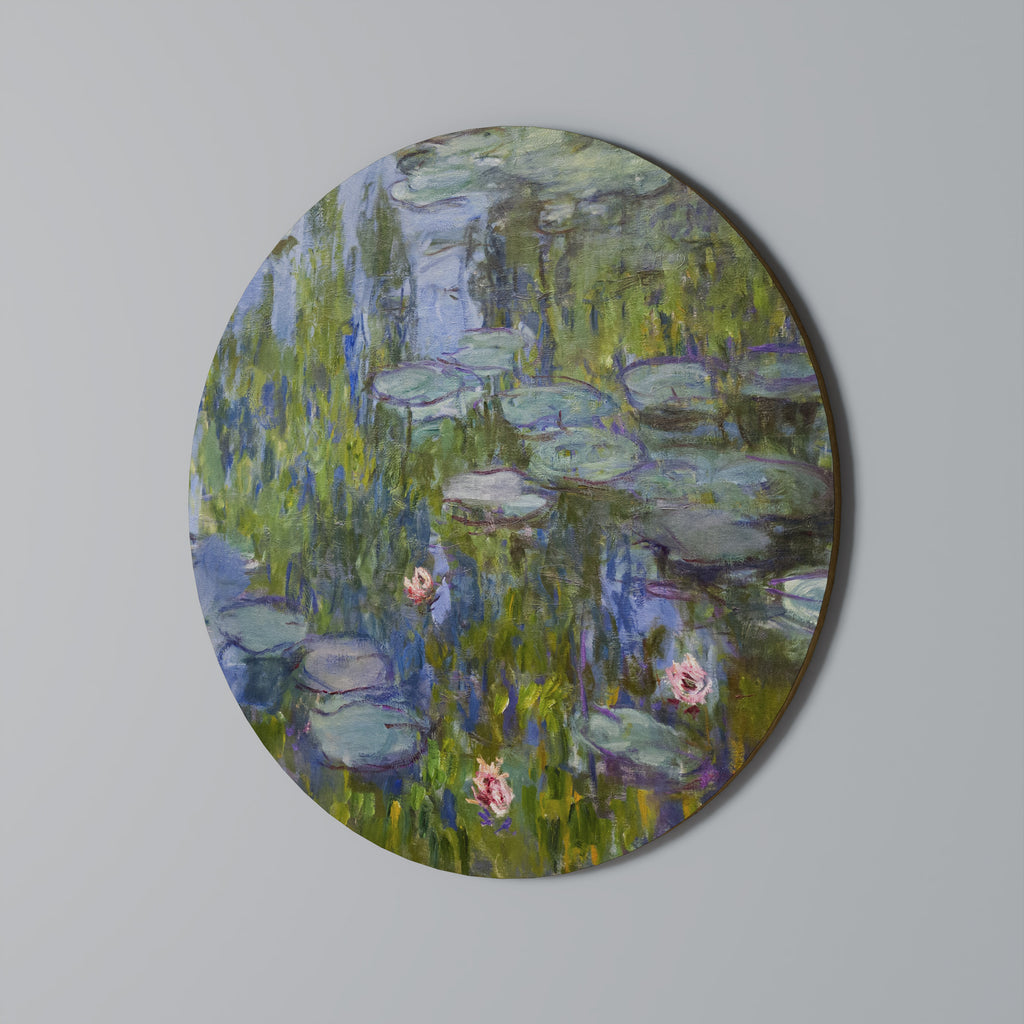 WATER LILIES Round Wall Art