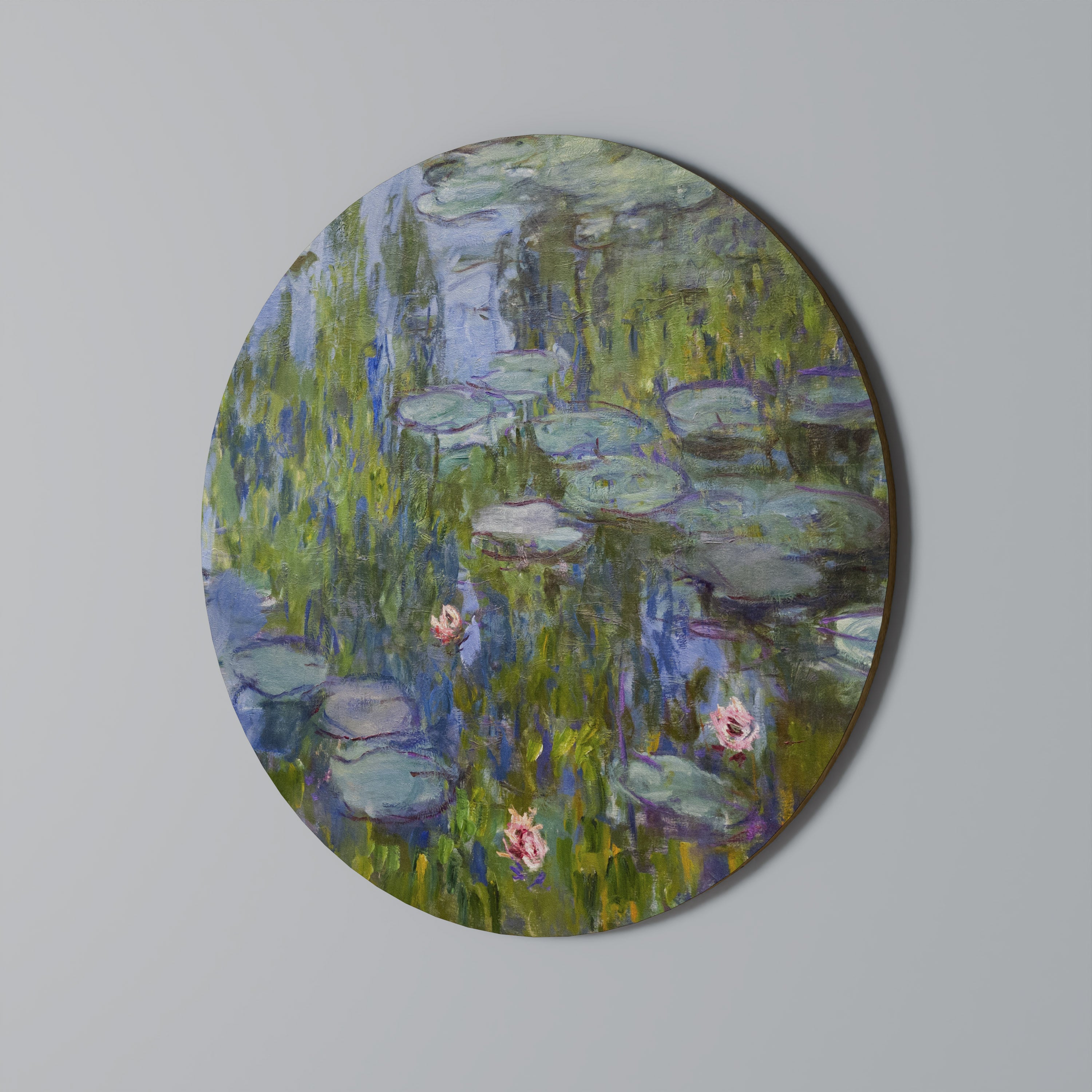 WATER LILIES Round Wall Art