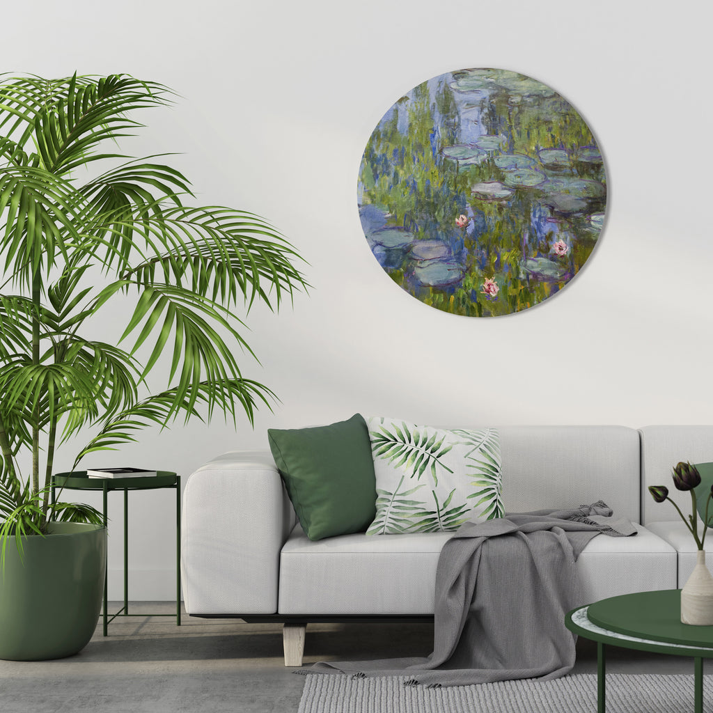 WATER LILIES Round Wall Art