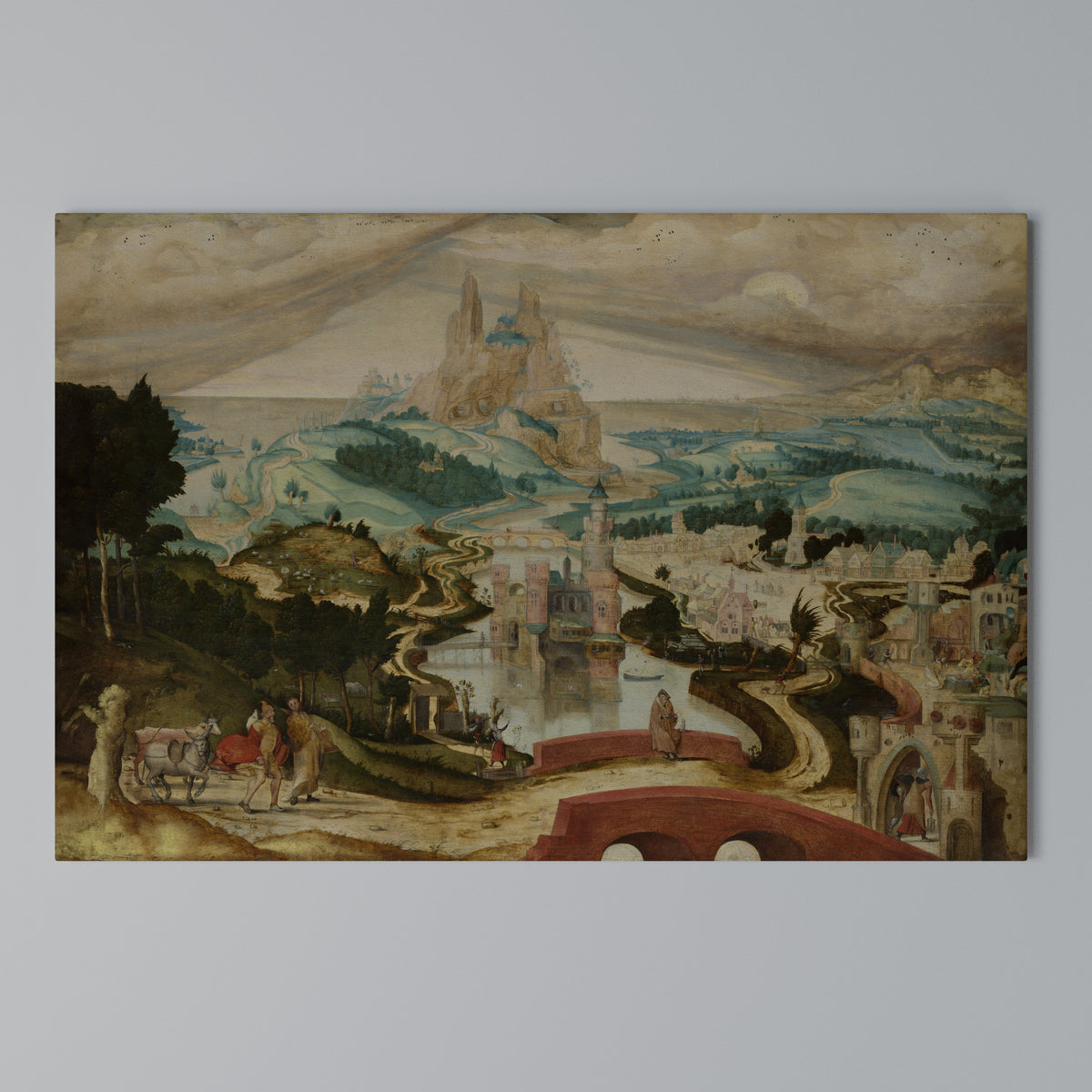 ENCHANTED LANDSCAPE DREAMS Cuadro en lienzo horizontal