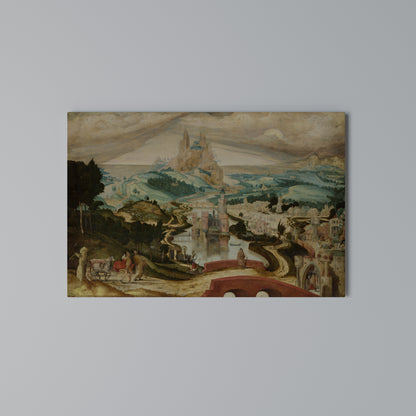 ENCHANTED LANDSCAPE DREAMS Cuadro en lienzo horizontal