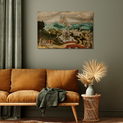 ENCHANTED LANDSCAPE DREAMS Cuadro en lienzo horizontal