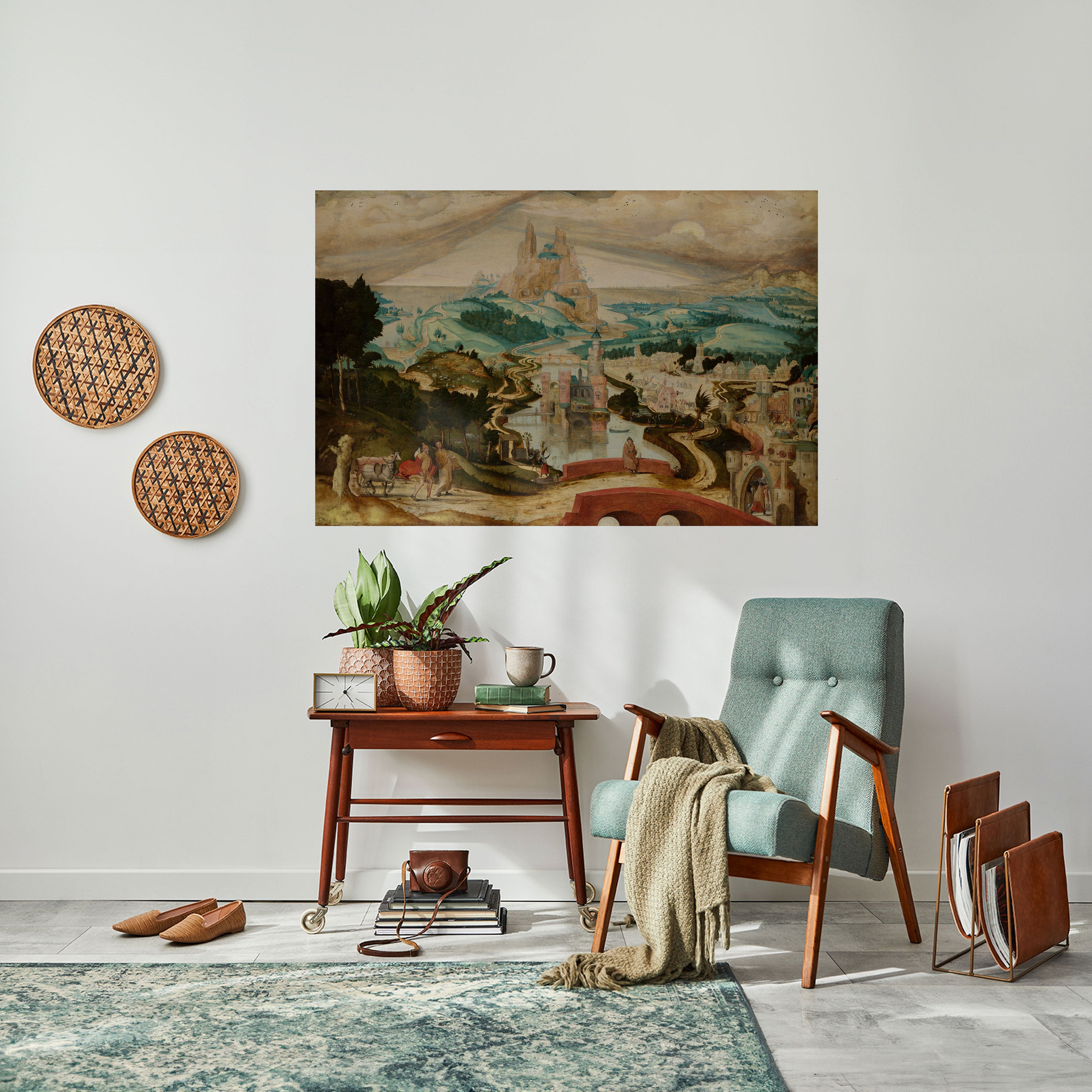 Póster horizontal autoadhesivo "PAISAJES ENCANTADOS"