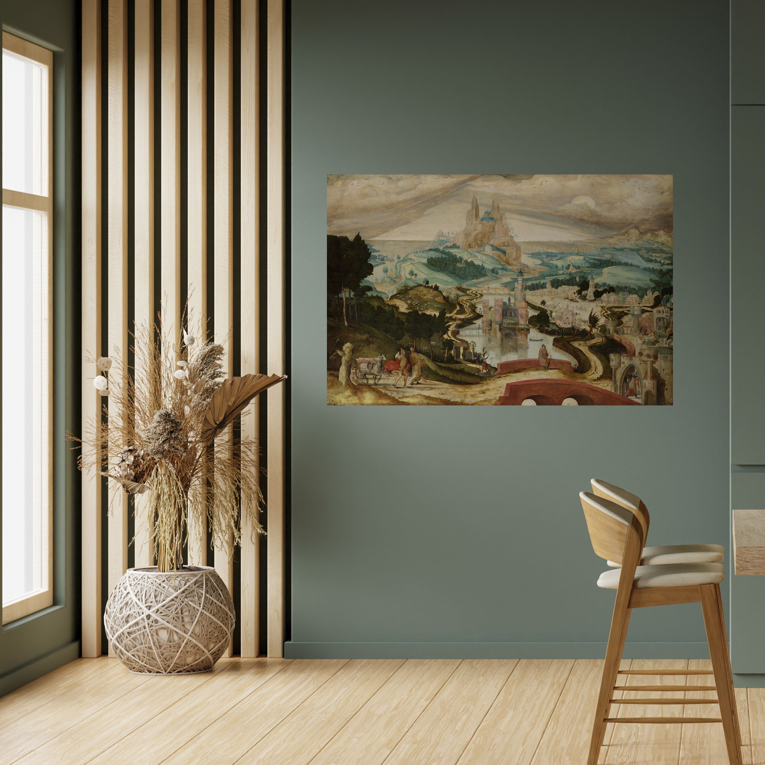 Póster horizontal autoadhesivo "PAISAJES ENCANTADOS"