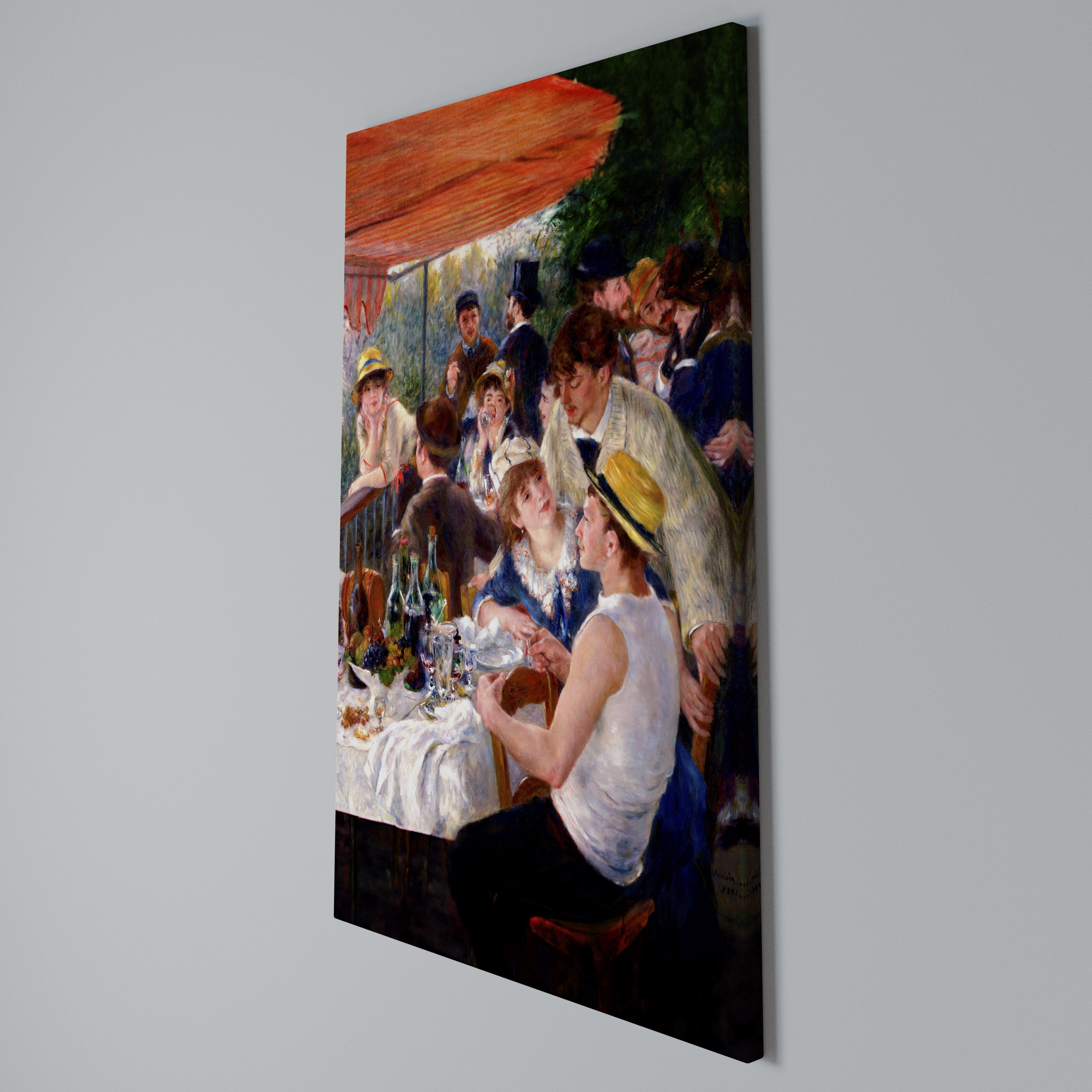 LUNCHEON OF THE BOATING PARTY Cuadro en lienzo vertical