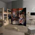 LUNCHEON OF THE BOATING PARTY Biombo Decorativo de 5 Paneles