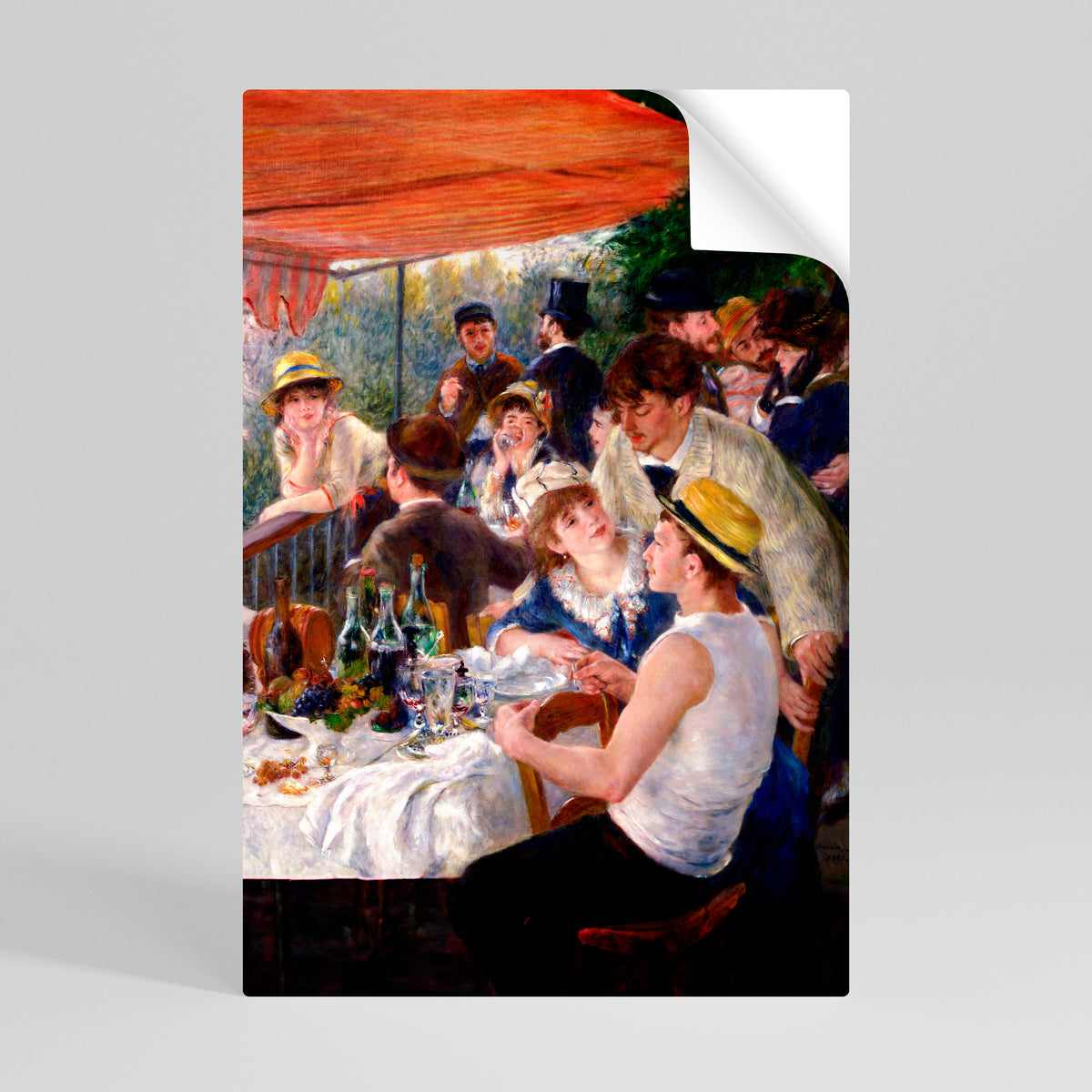 LUNCHEON OF THE BOATING PARTY Póster adhesivo vertical